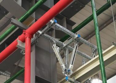 汝州该抗震支架的整体式支吊架结构协调性好